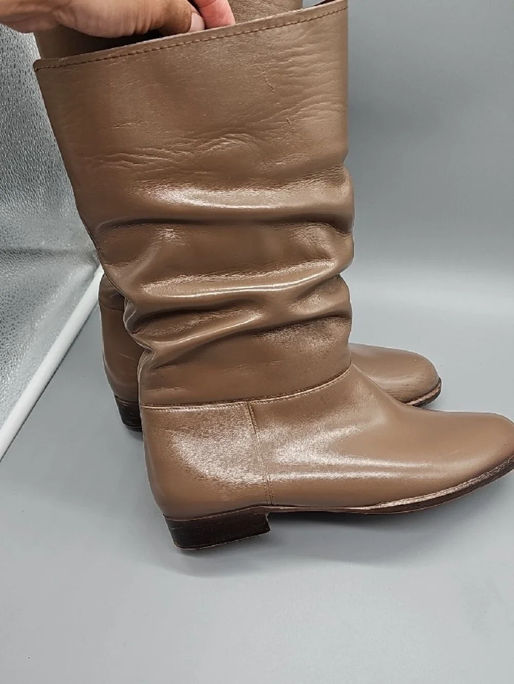 ALL MAN MADE MATL comfortable brown